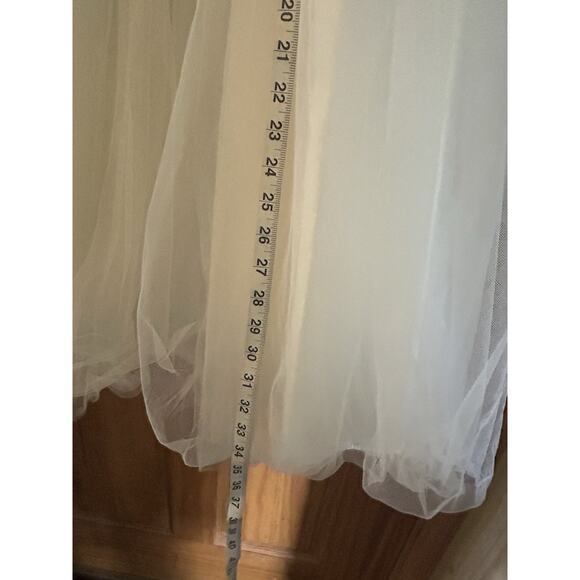 New flower girl dress David’s bridal girls formal 12 Tule Pearl Beautiful - Picture 8 of 11